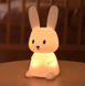 Фотографія Силіконовий нічник Кролик з сенсорним управлінням 7 кольорів
