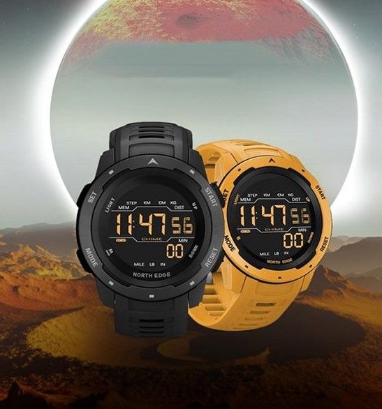 Картинка Мужские спортивные часы North Edge Mars Черный