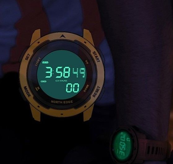 Картинка Мужские спортивные часы North Edge Mars Черный