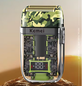 Картинка Профессиональная электробритва Kemei KM-TX7 Shaver прозрачный корпус