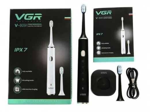 Аккумуляторная электрическая зубная щетка VGR V-809 USB Original (4 режима)