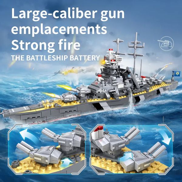 Конструктор крейсер The Cruiser Battle розвиваючий WOMA 538 деталей