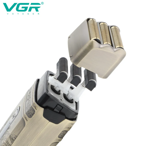 Зображення Професійна електробритва Шейвер VGR V-335 Shaver з трьома ножовимим блоками