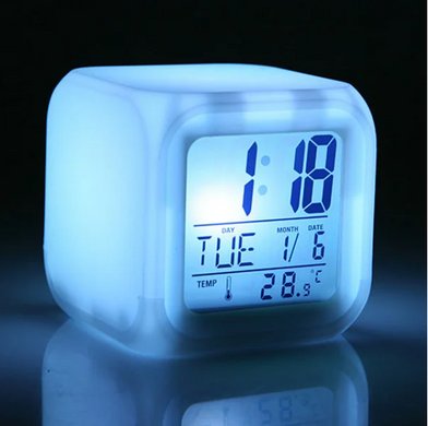 Зображення Годинник-нічник COLOR CHANGING CLOCK