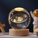 Ночник 3D Солнечная система в хрустальном шаре 60 мм