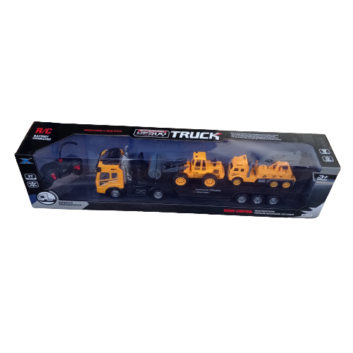 Игровой набор Special TRUCK Грузовик на радиоуправлении Фура с погрузчиком и миксером на радиоуправлении