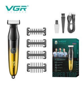Зображення Професійна електробритва VGR V-339S GOLD, 4 насадки Shaver