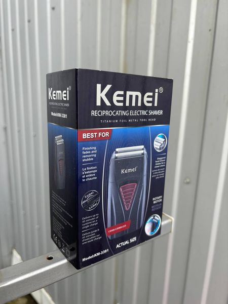 Зображення  Електробритва акумуляторна Kemei Km-3381 Finale Shaver