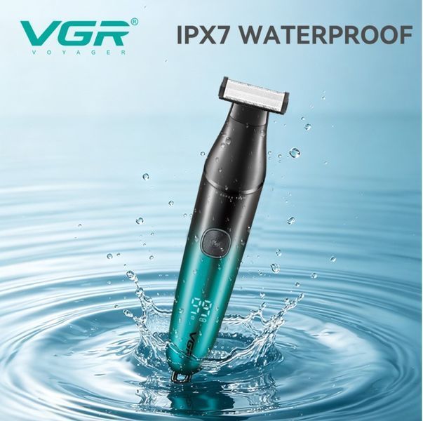 Зображення Професійна електробритва VGR V-339S GREEN, 4 насадки Shaver
