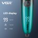 Фотографія Професійна електробритва VGR V-339S GREEN, 4 насадки Shaver