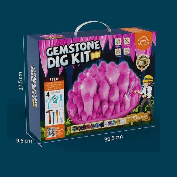 Набір для пошуку дорогоцінних каменів Gemstone Dig Kit