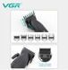 Професійна машинка для стрижки VGR V-640C 6 насадок Чорний