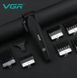 Професійна машинка для стрижки VGR V-640C 6 насадок Чорний