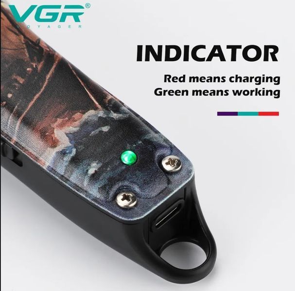 Професійний тример для стрижки волосся та бороди VGR V-953 з насадками