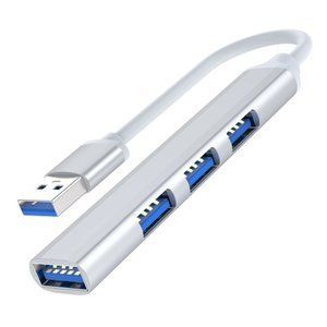 Картинка Разветвитель-удлинитель USB 4 порта USB металл темно-серый USB хаб