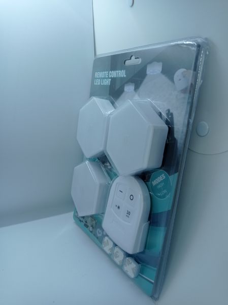 Картинка Модульная настенная лампа с пультом 3 шт Белая