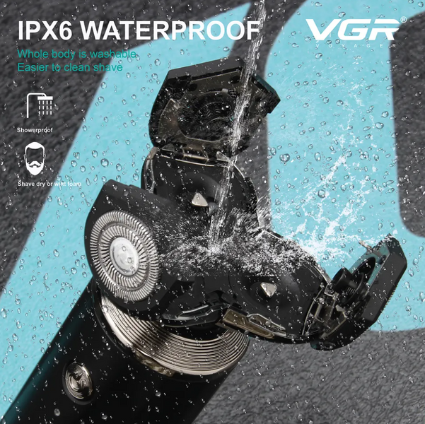 Зображення Професійна електробритва VGR V-317 водонепроникна