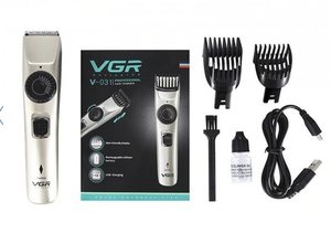 Профессиональная машинка для стрижки волос VGR V-031, серый