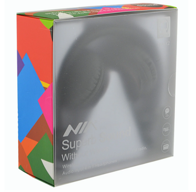 Зображення Бездротові навушники NIA X2 з МР3 та FM Bluetooth стерео