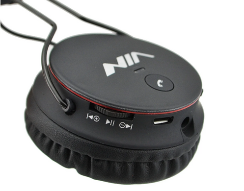 Картинка Беспроводные наушники NIA X2 с МР3 и FM Bluetooth стерео