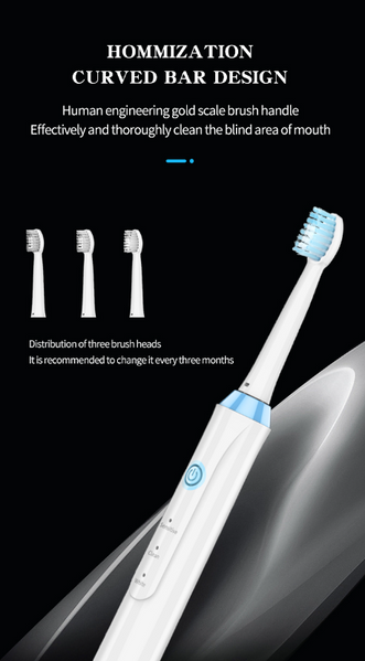 Картинка Электрическая зубная щетка Kemei Km-YS401 водонепроницаемая с насадками