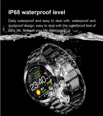 Картинка Смарт-часы Lige C2 водонепроницаемые IP68 металлический ремешок