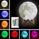 Фотографія 3D нічник-світильник Місяць 15 см з пультом