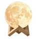 Фотографія 3D нічник-світильник Місяць 15 см з пультом