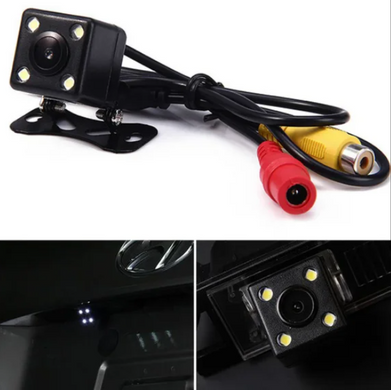 Автомобільна камера заднього виду з LED підсвічування, Черный