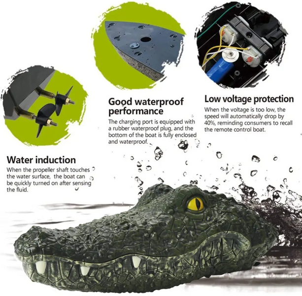 Крокодил на радиоуправлении Crocodile реалистичный с пультом