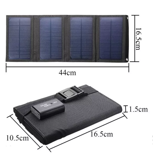 Зображення Зарядний пристрій на сонячних батареях MP04B 7W 5V 1.3A Camo