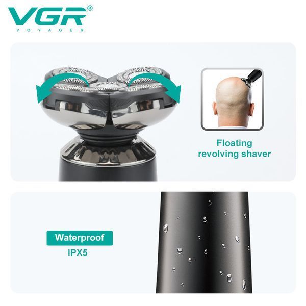 Картинка Электробритва аккумуляторная VGR V-397 для бритья водонепроницаемая