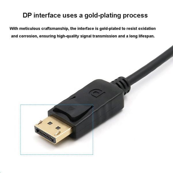 Картинка Адаптер преобразователь конвертер DisplayPort - HDMI для передачи видеосигнала 4К