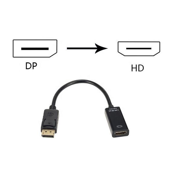 Картинка Адаптер преобразователь конвертер DisplayPort - HDMI для передачи видеосигнала 4К