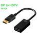Фотография Адаптер преобразователь конвертер DisplayPort - HDMI для передачи видеосигнала 4К
