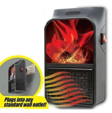 Обогреватель портативный Flame Heater с LCD-дисплеем и пультом 500 Вт Флейм Хетер