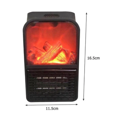 Портативний обігрівач Flame Heater з LCD-дисплеєм і пультом 500 Вт Флейм Хетер