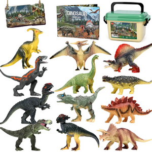 Розвиваючий набір фігурок Динозаври 12 шт в кейсі