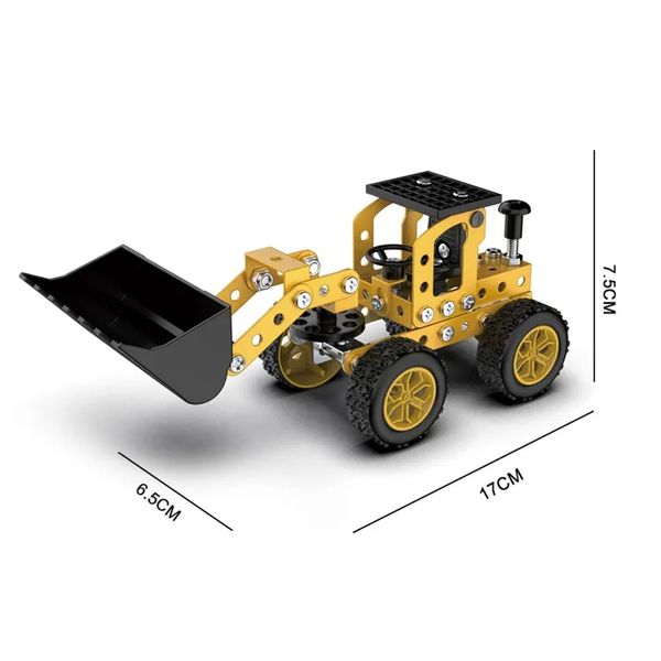 Конструктор металевий Екскаватор 1001A DIY 119 предметів