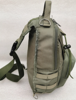 Тактична сумка-рюкзак, барсетка на одній лямці Зелена