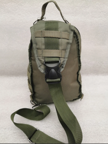 Зображення Тактична сумка-рюкзак, барсетка на одній лямці Зелена