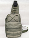 Тактическая сумка-рюкзак, барсетка на одной лямке Зеленая
