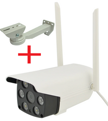 Картинка Уличная IP камера видеонаблюдения Wi Fi HD 1080 p 2.1 Mp 2 антенны с криплением