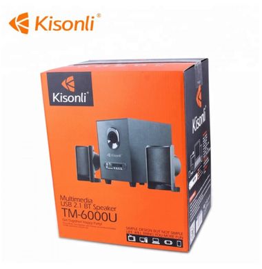 Зображення Колонки для ПК Kisonli TM-6000U з Bluetooth та пультом ДУ чорний