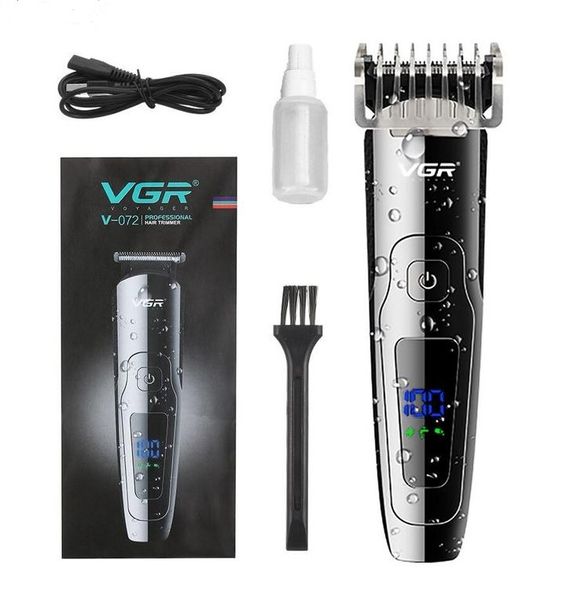 Профессиональная машинка для стрижки волос VGR V-072, Черный