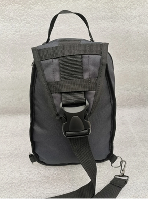 Тактическая сумка-рюкзак, барсетка на одной лямке Черная