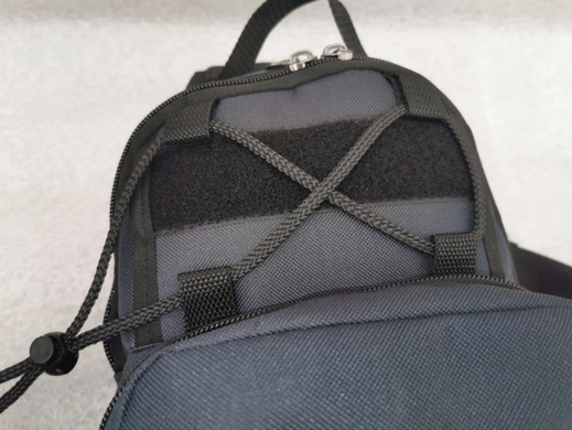 Тактична сумка-рюкзак, барсетка на одній лямці Чорна