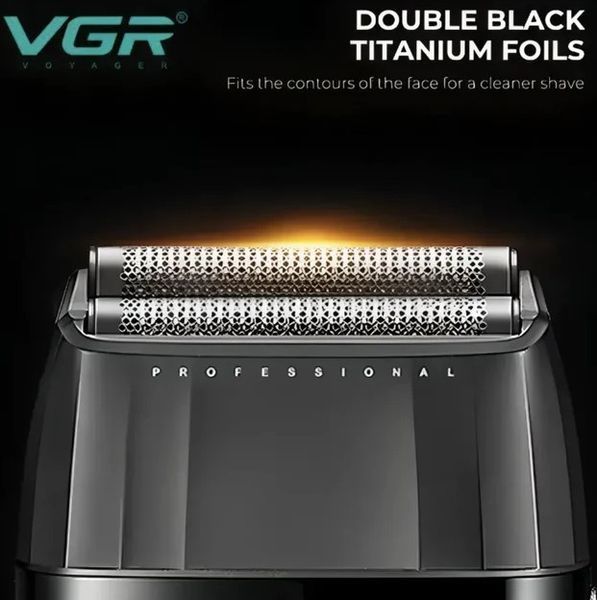 Зображення Професійна електробритва Шейвер VGR V-640S чорний