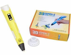 3D Ручка PEN-2 з LCD-дисплеєм, Жовтий