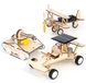 Механічний 3D дерев'яний пазл-головоломка DIY зроби сам авто літак танк Mini Tudou 3 в 1